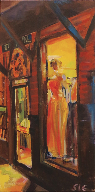 Steven Epstein-"Drive by Mannequins" acrylic on canvas