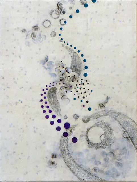 Francesca Azzara - Solo image, “Journey” encaustic