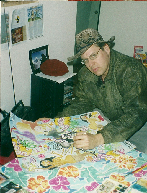 Richard working