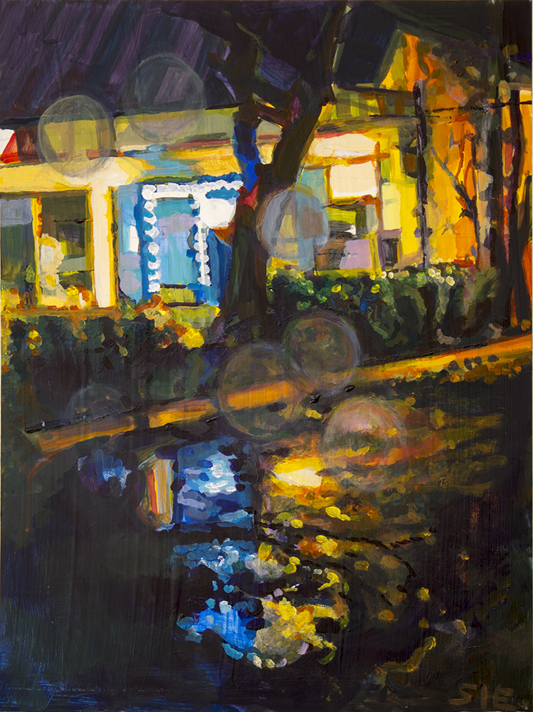 Droplets 2020 Acrylics on Hardboard 24x 18